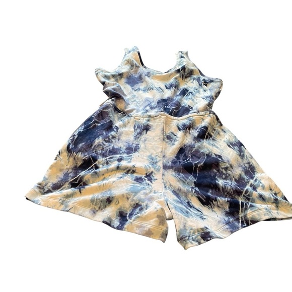 Old Navy Blue/White Tie Dye Terry Cloth Romper-Size XL NWOT - Picture 10 of 11